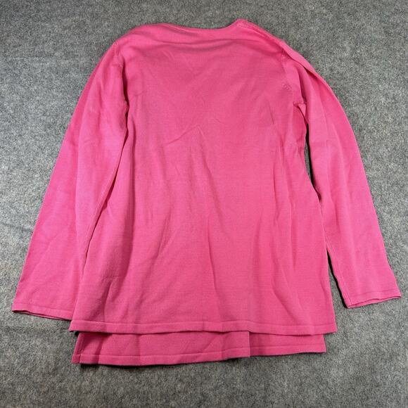 Quacker Factory Sweater Womens Medium Hot Pink Sequin Cardigan And Tank - Picture 6 of 11